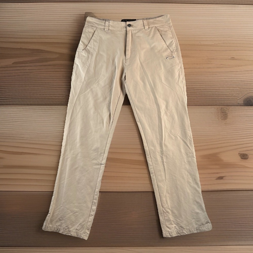 Oakley Take 2.5 Golf Pants Mens Nylon Stretch 32x32 Fits 33x31 Khaki Gorpcore